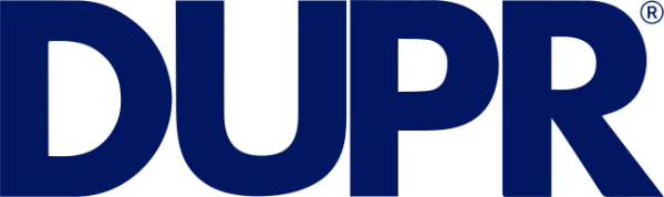 Dark blue logo with letter DUPR